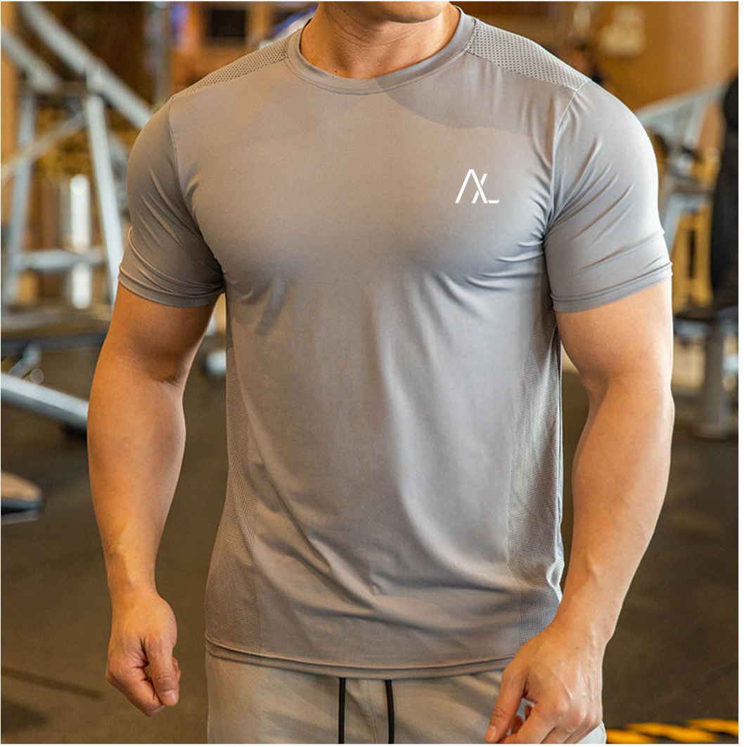 Alpha Xcel Glacier Gray Dri Fit Shirt AlphaXcel